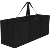420D Oxford Cloth Waterproof Double Zipper Outdoor Cushion Storage Bag 125x40x55cm