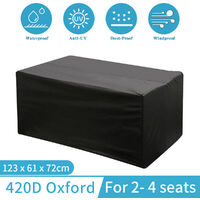 420D Waterproof Garden Patio Furniture Protection Cover Outdoor 2-4 Seater Table
