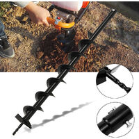 80mm Ground Earth Auger Drill Bit Fence Borer For Garden Petrol Post Hole Digger