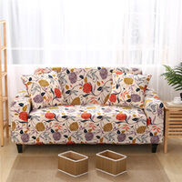 Universal Elastic Couch Slipcovers Flower rattan print Sofa Covers (1-seater 90-140cm)
