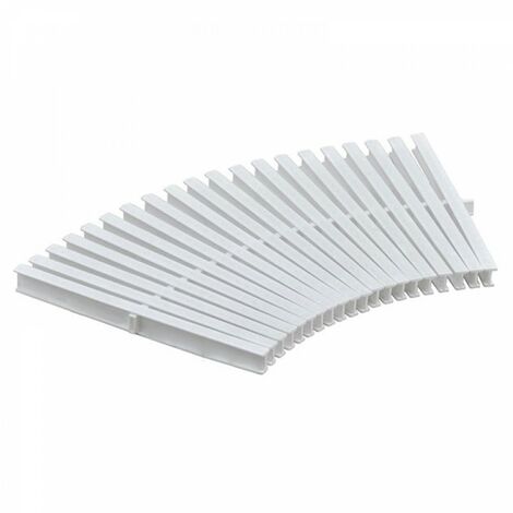 Griglia piscina trasversale per curve in pp largh. 245 mm sp. 22 mm
