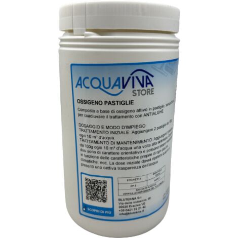Ossigeno per piscina pastiglie 100g confezione da 1Kg
