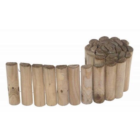Steccato Bordura Aiuola 200x40 cm da Giardino Recinzione Staccionata Rollborder