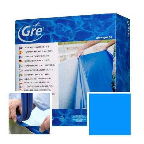 Liner Gre 710 cm - 475 cm - h 120 cm azzurro (forma otto) - colgante sp. 40/100