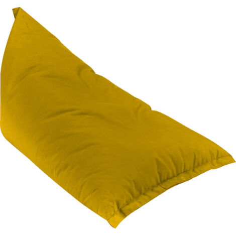 Poltrona a Sacco Pouf Sdraio in Acrilico Pomodone Milk Giallo (1/5)