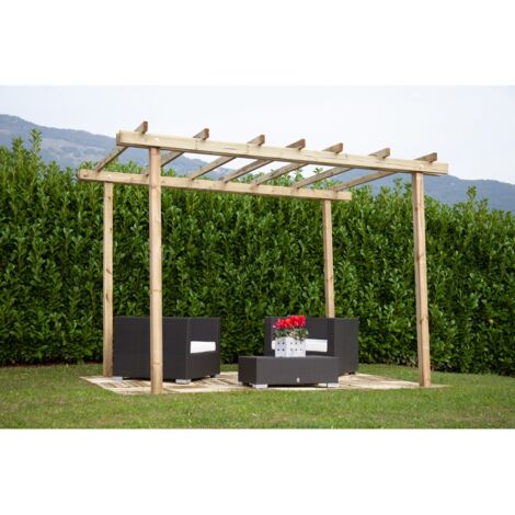 Pergola in legno Eco 300 cm x 300 cm - h 240 cm