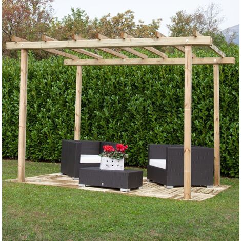 Pergola in legno Eco 300 cm x 300 cm - h 240 cm