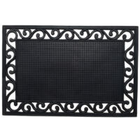 Relief Gummi Fussmatte SVETLANA 40x60 cm schwarz