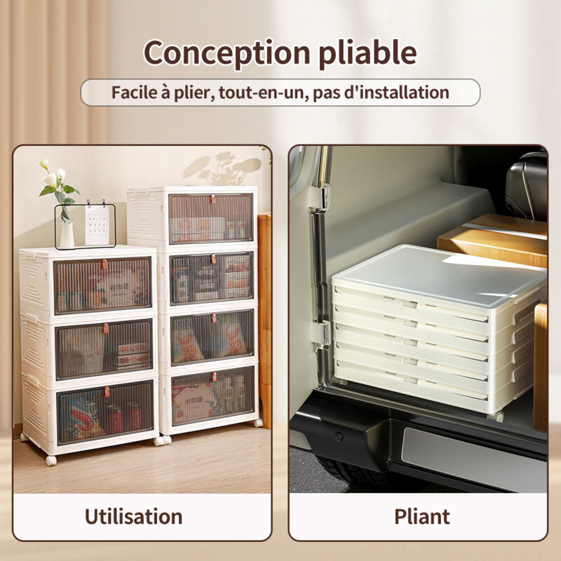Lot De 6 Boîtes De Rangement Avec Couvercle - Petit Format, Poignées, Idéal Pour Tiroir, Cuisine, Salle De Bain