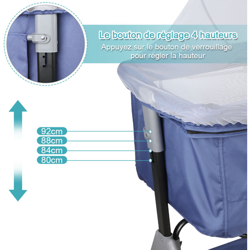 Frein De Sol Réglable Pour Roulettes 4-5 Pouces - Support Jusqu'à 100 Kg, Antidérapant Et Stable - 9