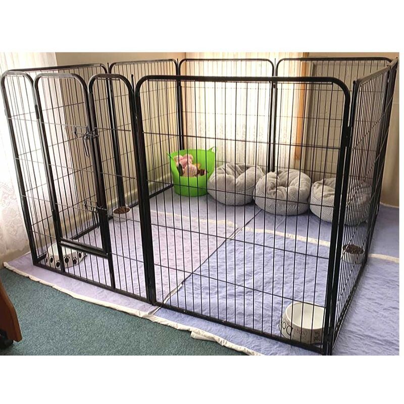 Enclos pour chiots / chien modulable LISA, 8 parties, Pliable, Porte avec  double verrouillage, Ancrage du sol possible acheter en ligne à bas prix