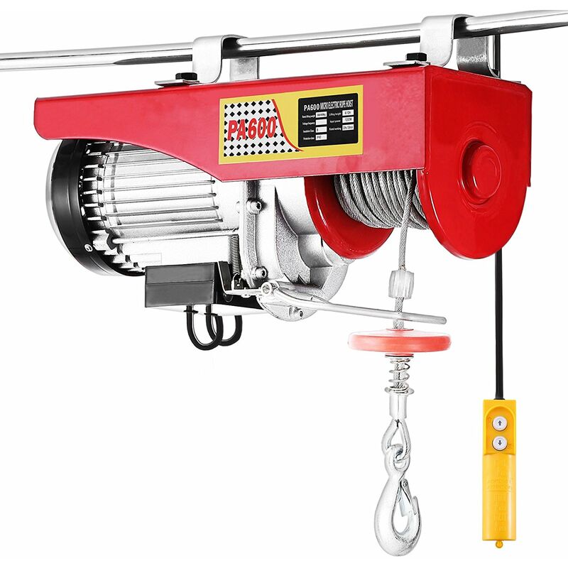 Treuil électrique portable de 200 kg/300 kg/500 kg, palan et bloc de  traction pour usines, entrepôts et chantiers, corde de levage et de  remorquage