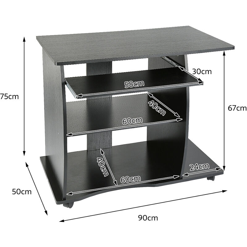 Giantex table à dessin inclinable bureau à dessin 15mm mdf avec