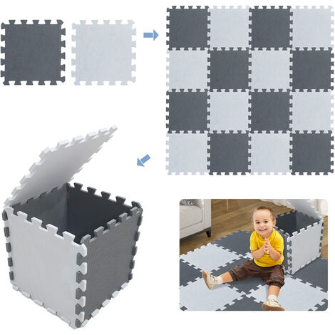 Tapis De Puzzle Bébé 18 Pièces – Mousse Épaisse 1 Cm, 172x87 Cm, Sans BPA, Tapis De Jeu Sol Doux