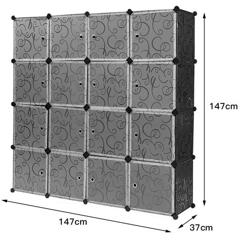 Organisateur Suspendu Pour Armoire 3 Compartiments + Poches Latérales – Étagère Penderie Pliable En Tissu Oxford Rose, Gain De Place Ultime