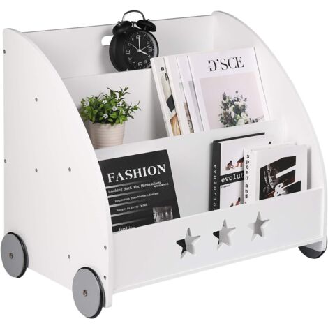 Bibliothèque Enfant 10 Cubes - En Chêne, 3 Niveaux, Rangement Jouets Et Livres, Stable Et Facile à Monter