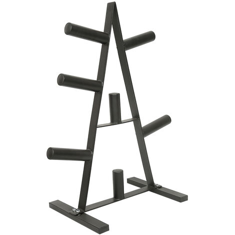 Support rack de rangement en acier pour haltères et poids 200kg fixation mur