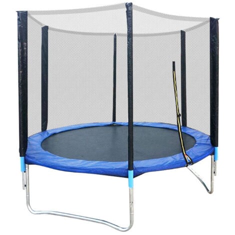 trampoline 167cm avec filet de sécurité - pour enfants 3-8 ans - maison et  jardin