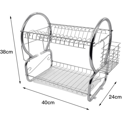 Grille à Viande En Acier Inoxydable 50x40 Cm - Égouttoir Barbecue & Cuisine - Pieds Surélevés Pour Séchage