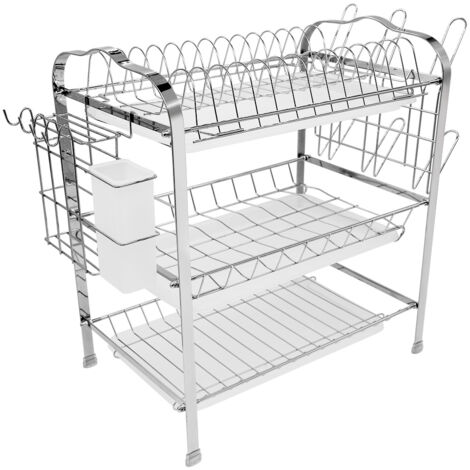 Égouttoir à Vaisselle Chromé à 3 Niveaux Type 2 (1/5)