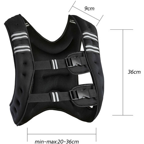 Gilet lesté de musculation ajustable