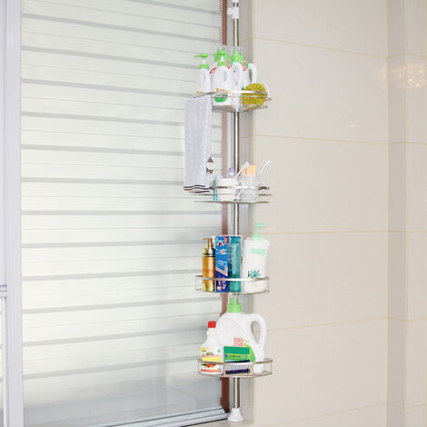 Etagere Douche Telescopique, Étagère de Salle de Bain, Serviteur