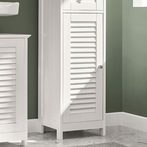 Meuble Colonne de Salle de Bain Armoire Haute Meuble Rangement