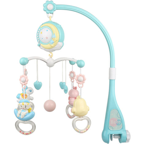 Mobile Musical Automatique Pour Lit Bébé - Boîte à Musique 35 Mélodies - Fonctionne Sur Piles AA - Installation Facile
