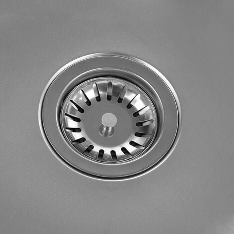 INOX Évier Cuisine à Encastrer 1 Cuve 504020cm