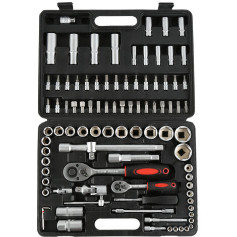 DOWELL Ensemble D'Outils 61 Pièces - Kit Complet Mécanicien Avec Boîte Robuste Pour Réparations Maison & Auto