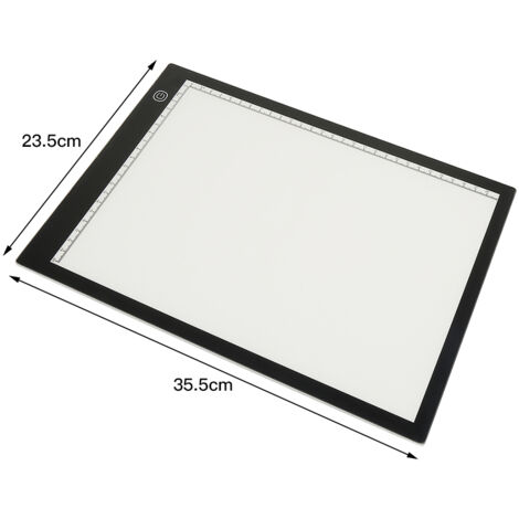 Tablette Lumineuse A4 Ultra-Mince 4.2mm LED Avec Gradation Continue USB Rechargeable
