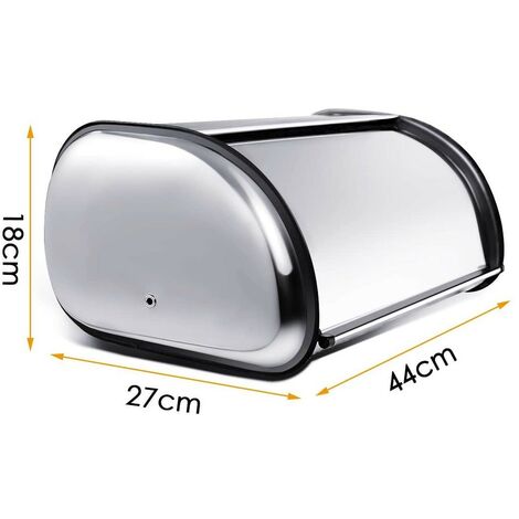 Home Basics Boîte à pain en acier inoxydable, argent | Home Depot Canada