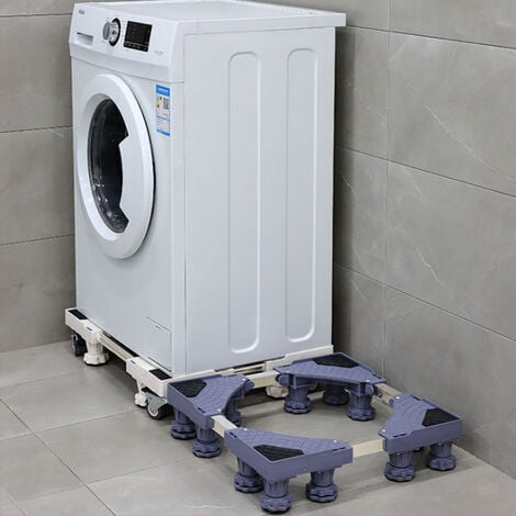 Support à roulettes Maisach pour lave-linge et réfrigérateur ajustable en  taille [en.casa]