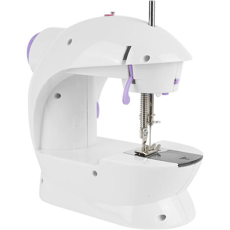 Machine à Coudre Portable Débutant - 38 Points, 2 Vitesses, Avec Pédale Et Outils - Électrique, Compacte - 10