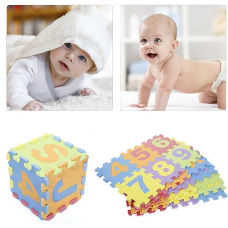 Ensemble de tapis Puzzle en feutre disponible en 3 couleurs