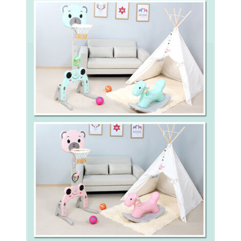 Panier Basket Et But Football Licorne Pour Bébé 1-3 Ans - Avec Lumières Et Musique, Jouet D'éveil Motricité