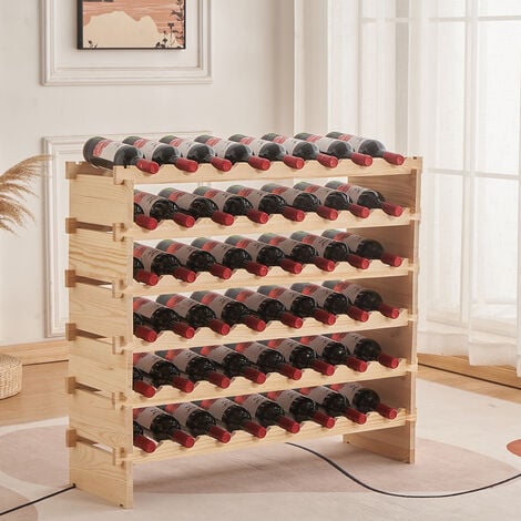 Casier à vin en bois, caisse à vin, 40 x 30 x 40 cm