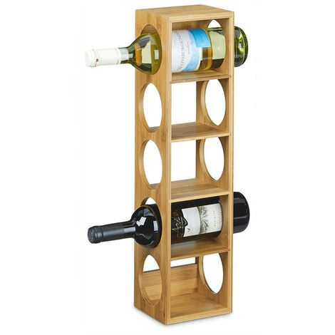 Porte bouteille 87x55x39cm Étagère à vin 36 bouteilles Casier à vin en bois  Présentoir design déco