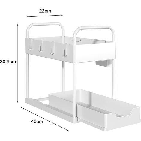 Rangement Sous Evier Niveaux Coulissant Organiseur Sous Vier Etagere Tiroir Avec Pat Res