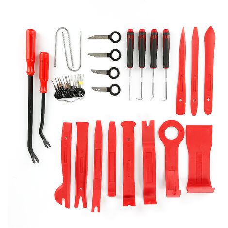 NUZAMAS Lot 5 Outils Démontage Garniture Voiture - Levier Plastique Anti-Rayures, Kit Audio & Intérieur