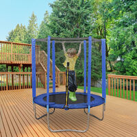 Trampoline d'extérieur avec Filet, Trampoline de Jardin, Charge Maximale : 60 kg - Conforme aux Tests GS et TÜV (5 FT)