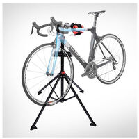 Support Stand de Réparation pour Vélo / Bicyclette Pied d'Atelier Professionnel Vélo VTT Hateur Réglable Pivotant à 360 °Noir Rouge