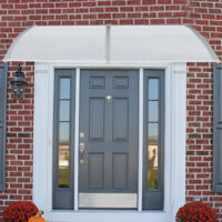 Auvent de porte entrée marquise porte marquise d'accueil terrasse toit translucide - 80cmx240cm