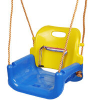 3 En 1 Siege Bebe Balancoire Enfant Avec Dossier Evolutive Ceinture Securite Charge Max 0kg
