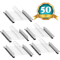 LOT DE 50 CINTRES EN METALE AVEC PINCE