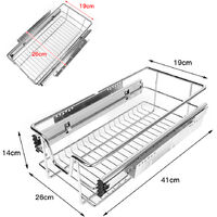 Panier Coulissant Cuisine Housolution Tiroir Telescopique Coulissant Cuisine, Largeur Extensible Tiroirs Coulissants Pour Placard
