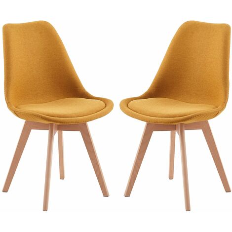 Lot de 2 chaises Scandinaves pour Salle à Manger (1/4)
