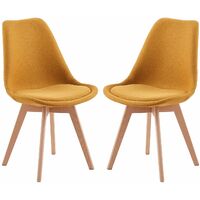 Lot de 2 chaises Scandinaves pour Salle à Manger