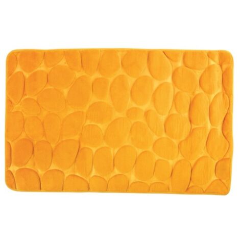 Alfombra de baño microfibra PEBBLE 50x80cm Azafrán MSV