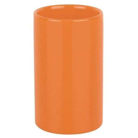 Vaso Cerámica TUBO Naranja Spirella